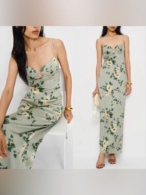 Reformation Sathia Satin Dress NEW NWT